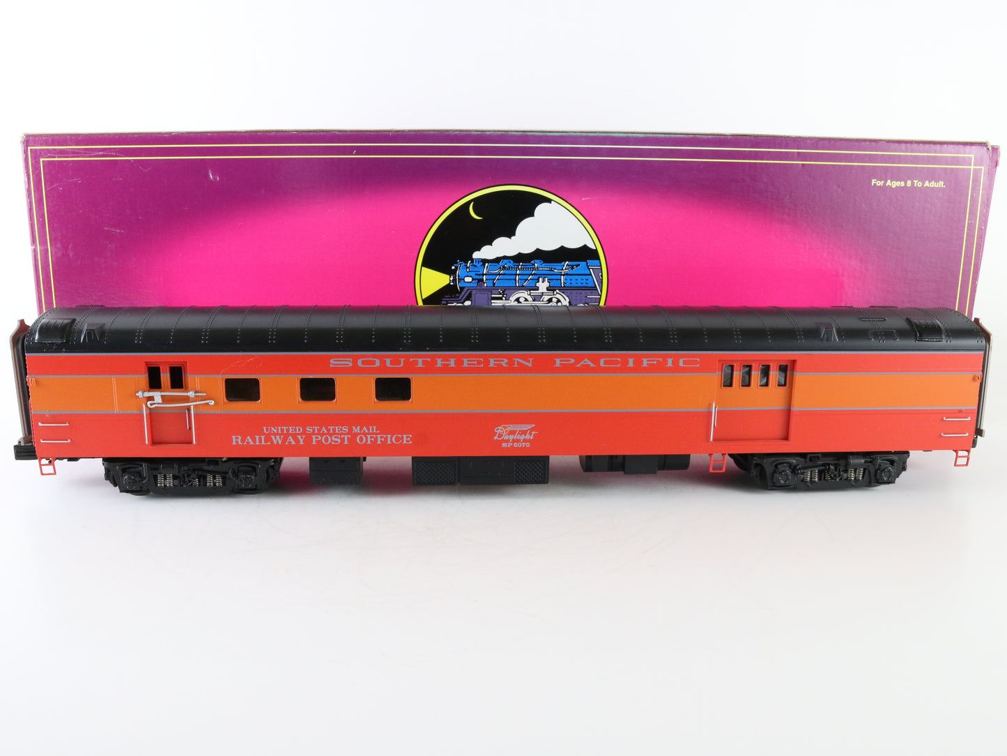 MTH O Southern Pacific Daylight Streamlined 70’ Rpo Smooth Passenger 20-68082