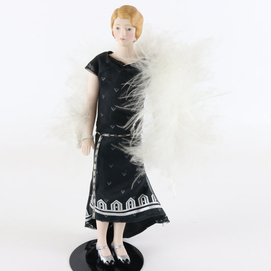 Roaring Twenties Girl Avon Fashion Of America 9" Porcelain Doll