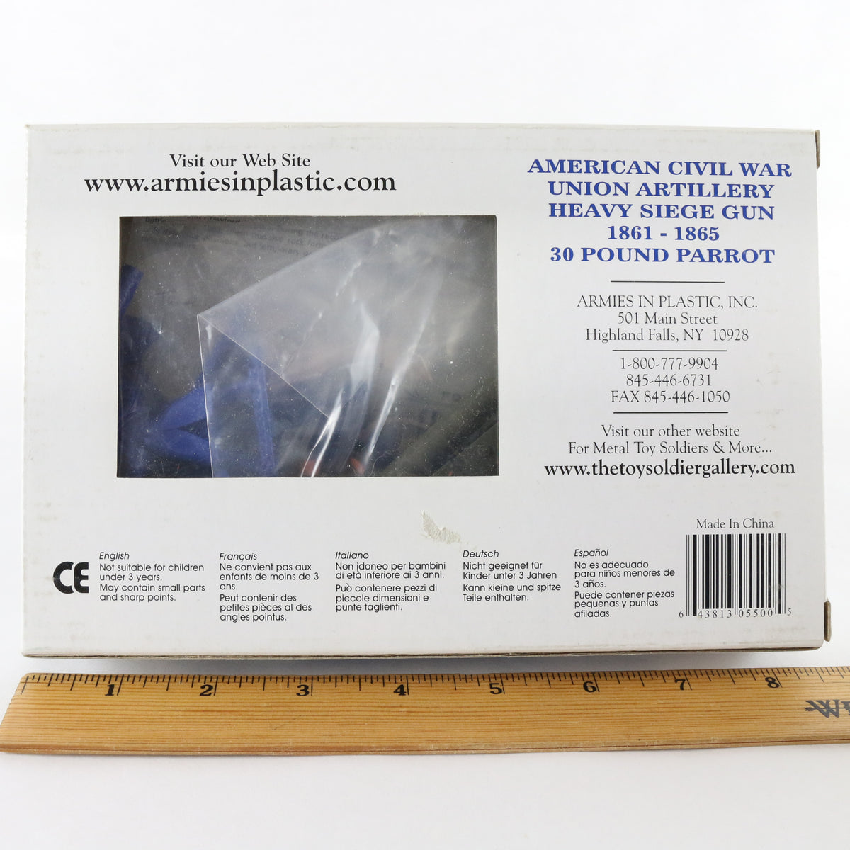 Civil War Confederate Artillery Heavy Siege Gun Armies In Plastic 30 Parrot 1:32