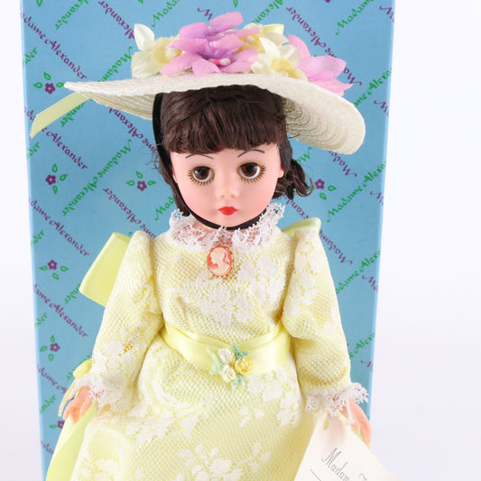 Daisy Madame Alexander Hsn Yellow Dress Brown Hair & Eyes Girl Doll 9" 1110