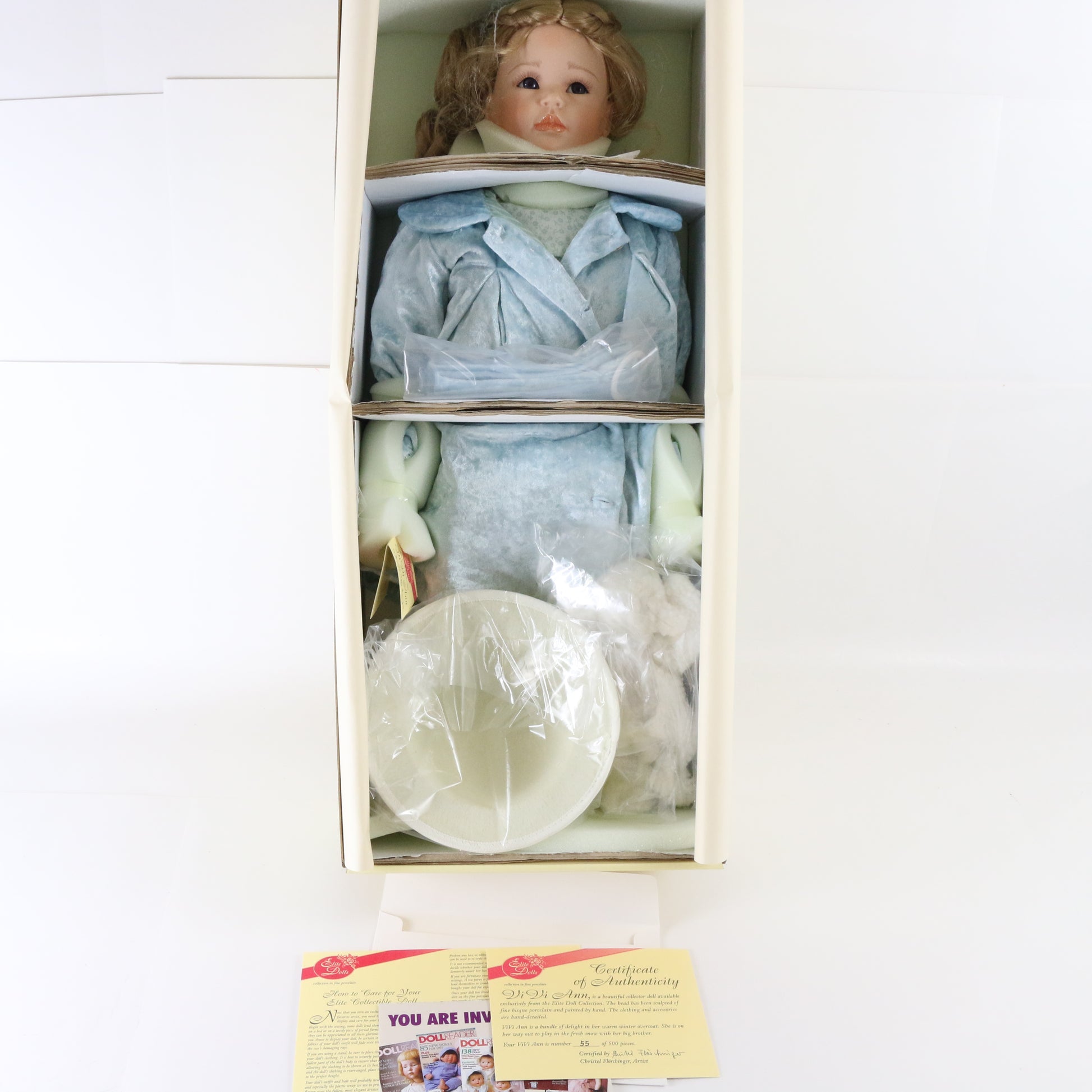 Vi Vi Ann Christel Florchinger Elite Large 23.5" Porcelain Doll 55/500