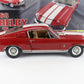 1968 Shelby GT 500 Red & White Exact Detail Replicas 1:18 Metal Model Car