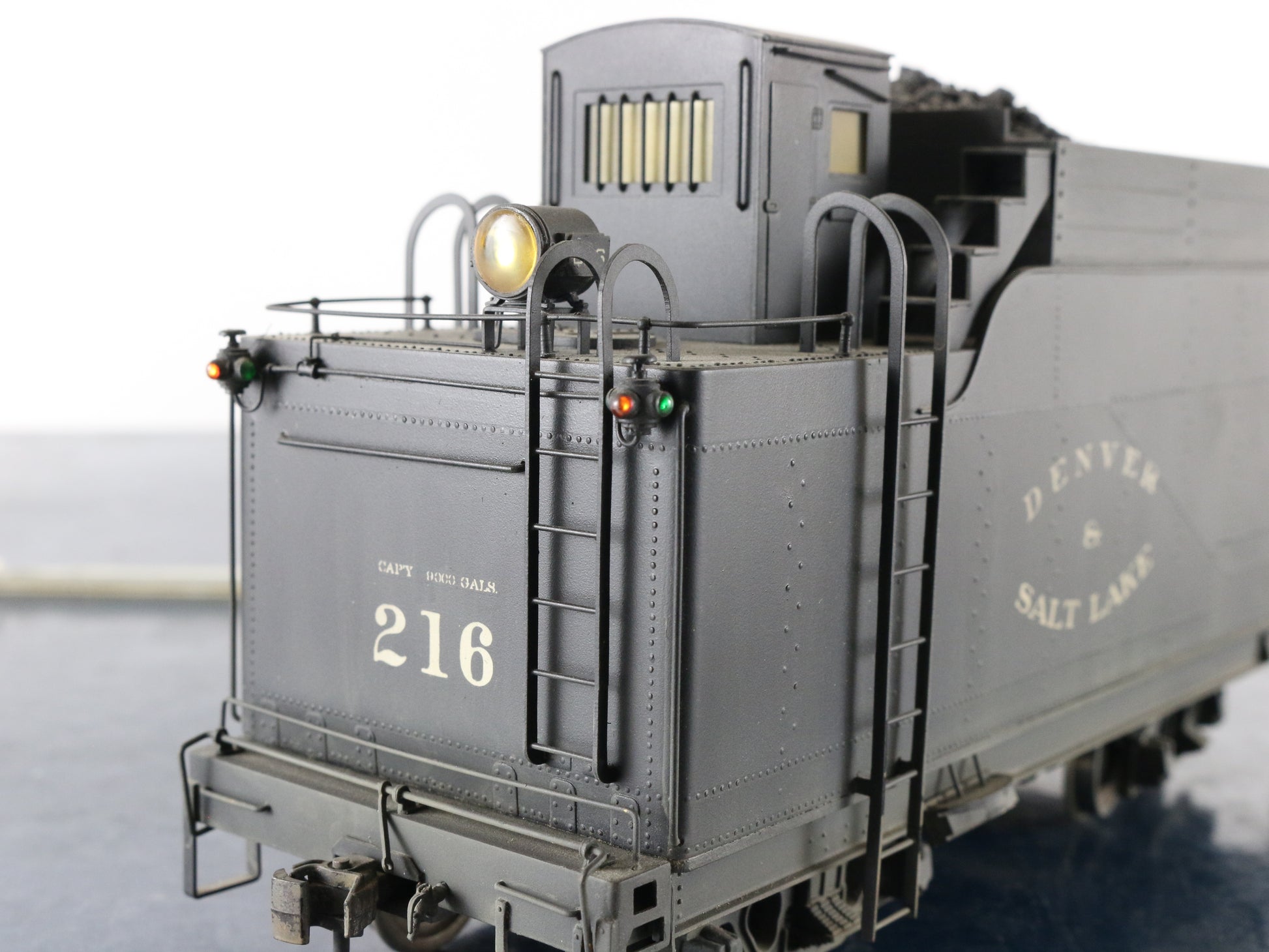 Pacific Fast Mail O Scale Denver Salt Lake 216 2-6-6-0 Brass 2 Rail Steam Loco