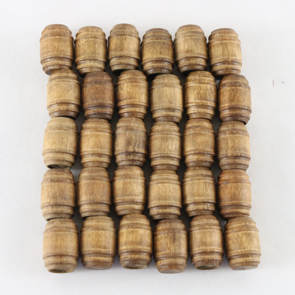 Lot Of 30 Vintage Wooden Whisky Barrels Lionel? O Scale .75" Accessories