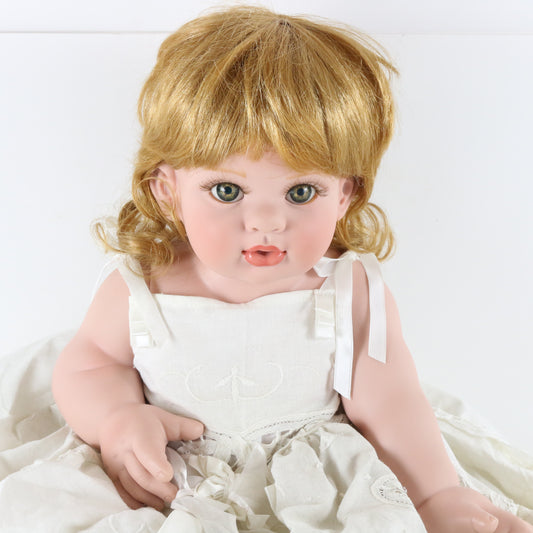 Baby Divine Fayzah Spanos Precious Heirloom 14" Vinyl Doll 168/500 W/ Extras