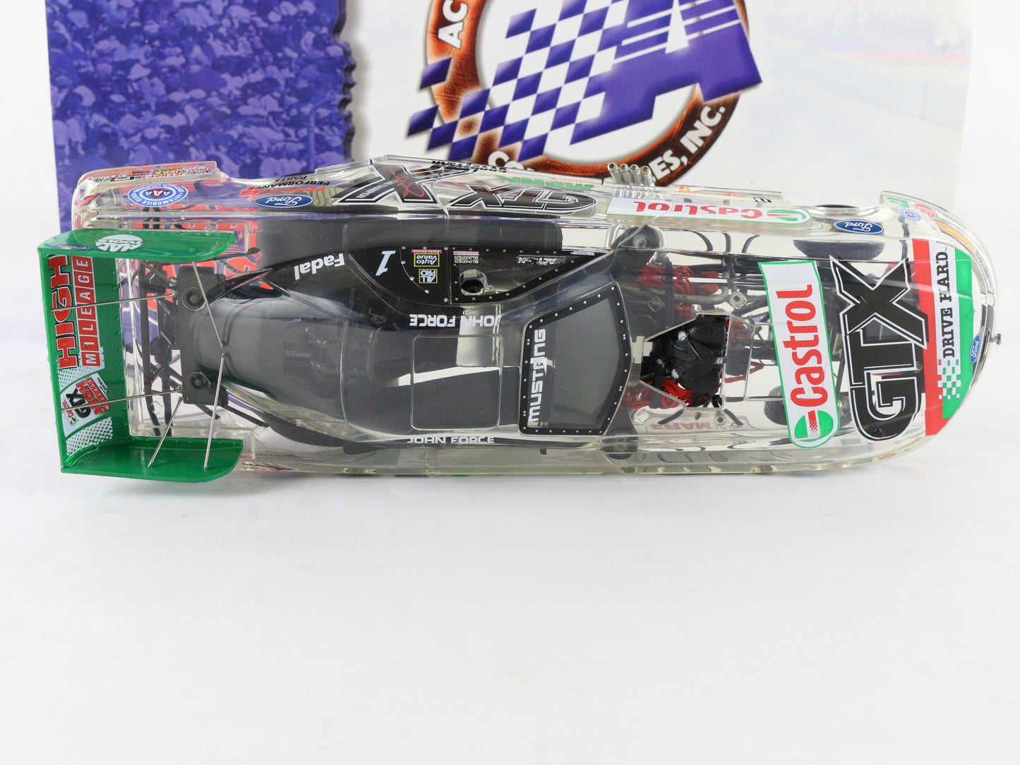 2002 Ford Mustang Funny Car Castrol GTX John Force Action 1:24 Diecast 1 Of 1800