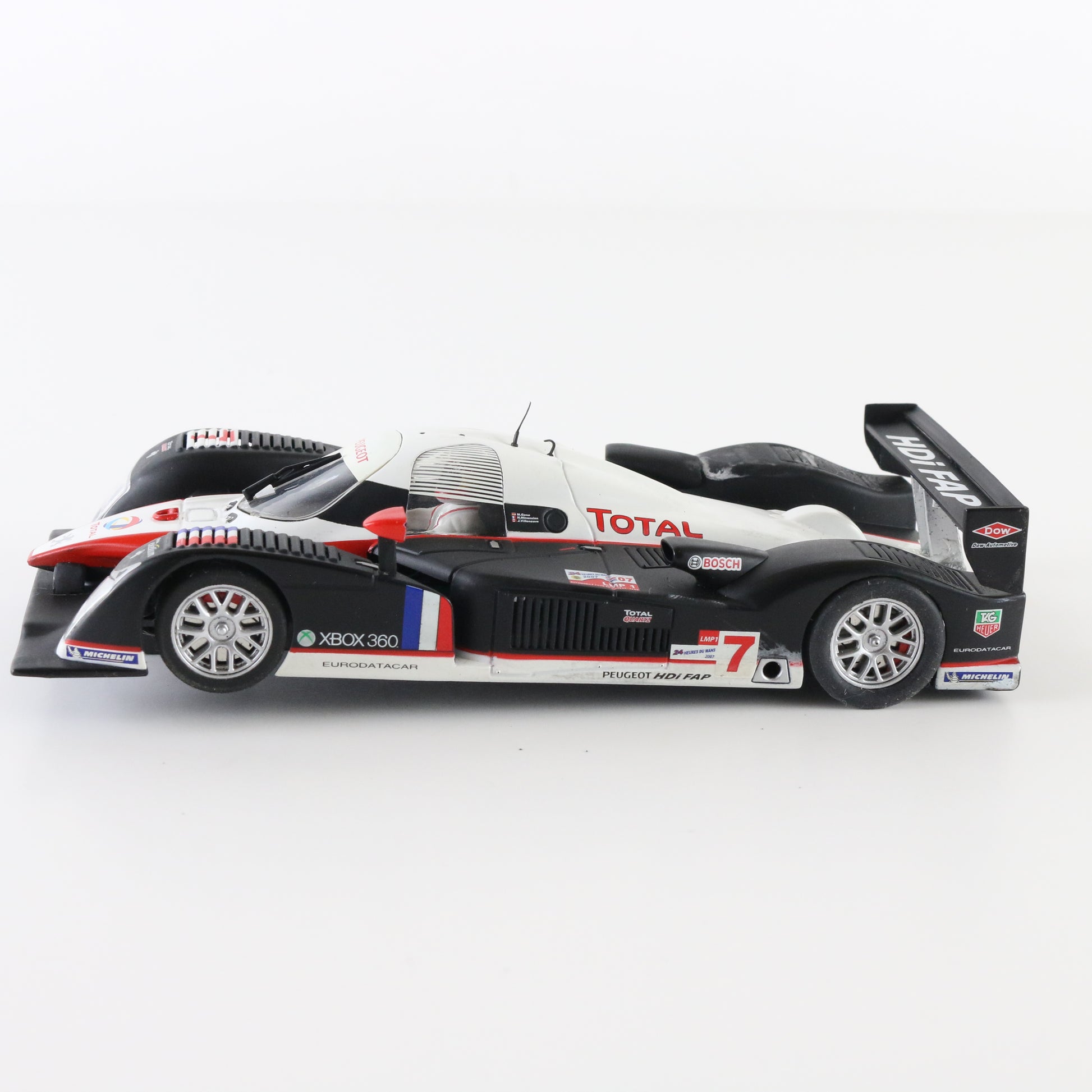 SCX Peugeot 908 HDI FAP Total #7 black white 1:32 slot car