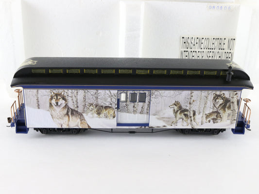 Hawthorne Village HO Proud & Free Wolf Baggage Train Car W/ Transformer