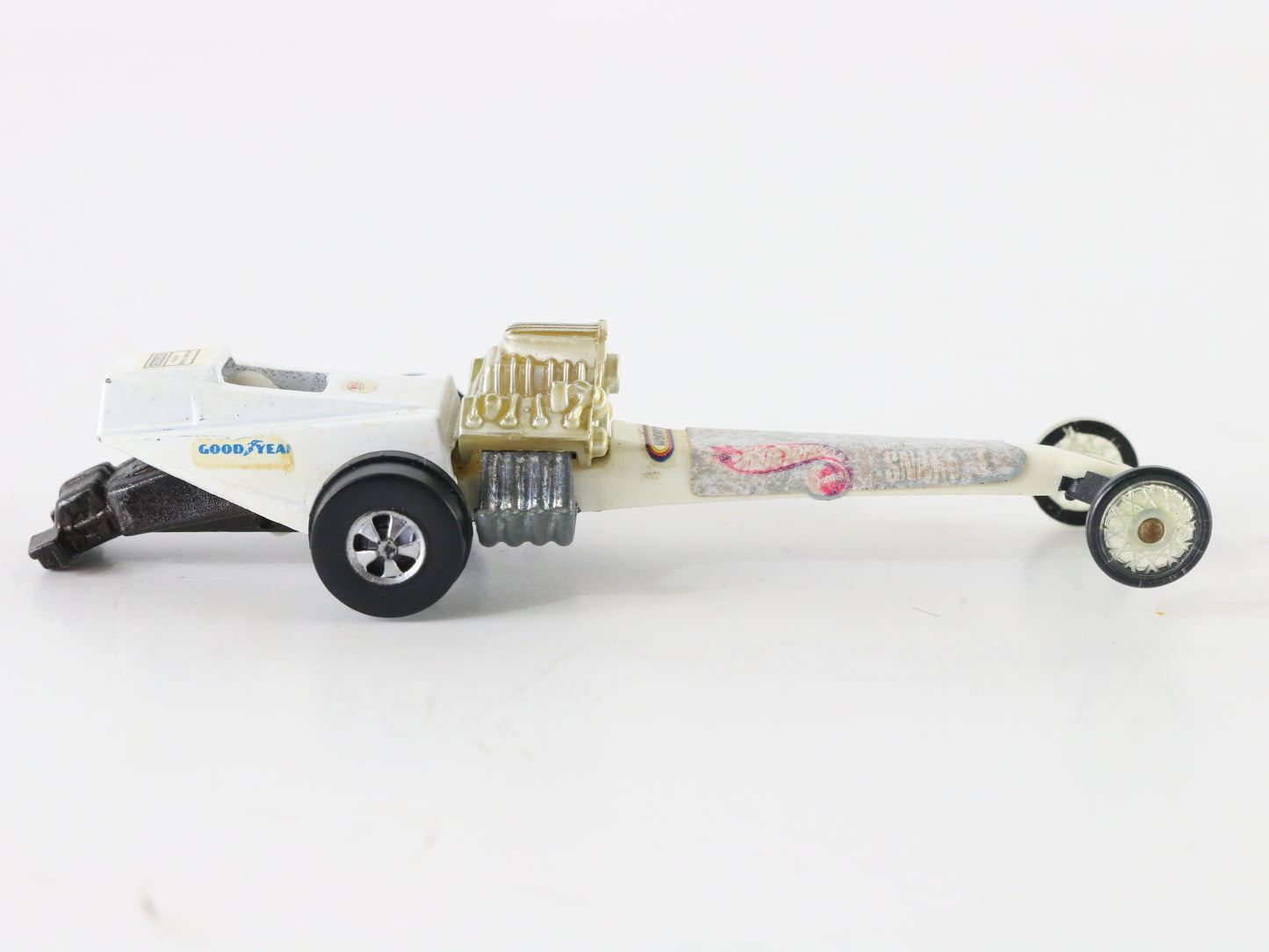 Vintage Hot Wheels Fuel Dragster White Prudhomme Snake 1 Mattel 1:64 5951002