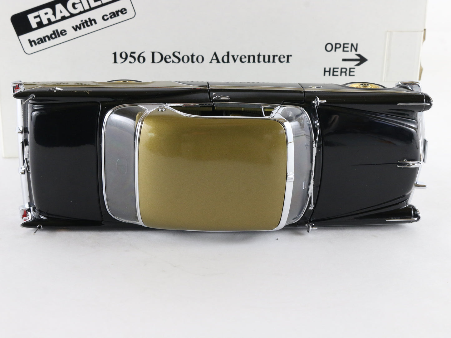 1956 Desoto Adventurer Black Gold Danbury Mint 1:24 Diecast Model