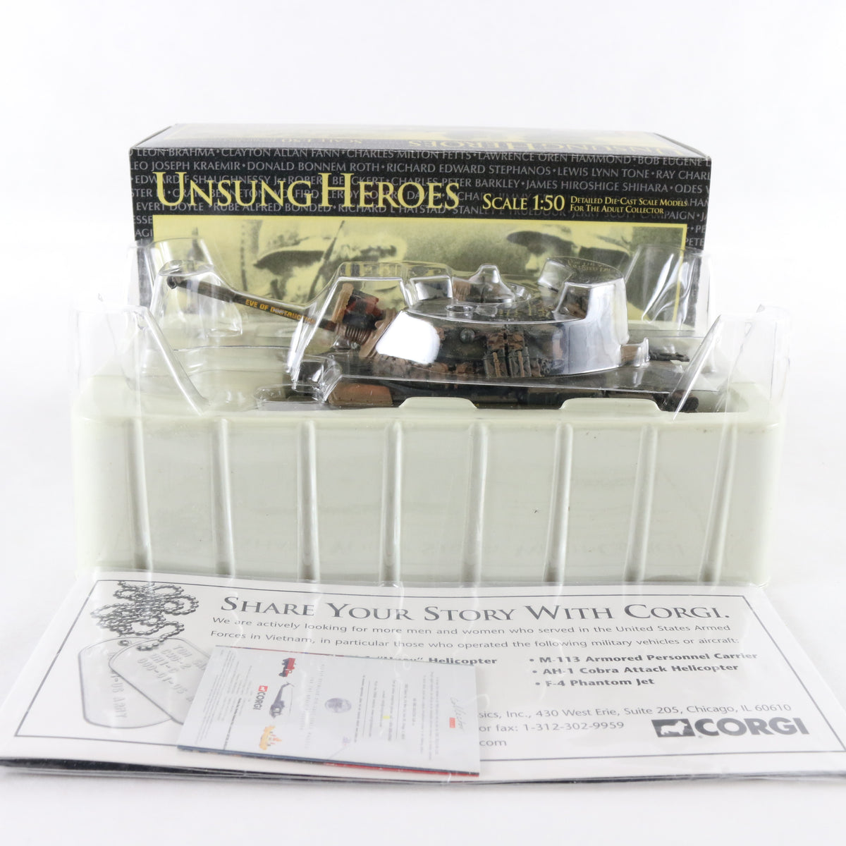 M48A3 Tank US Marine Corps Unsung Heroes Corgi 1:50 50301 Military Vehicle