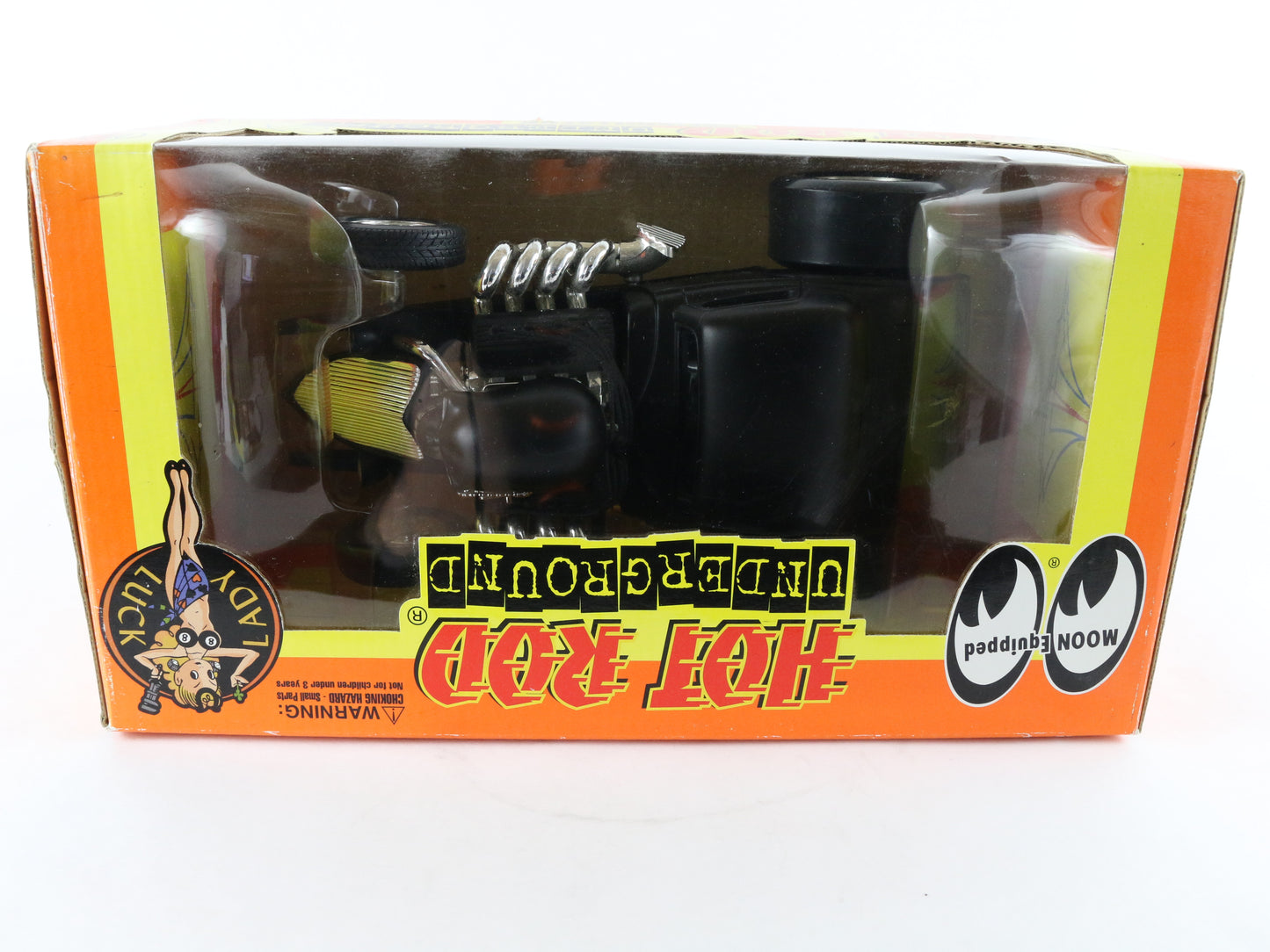 Defibrillator Black Ford Dragster Hot Rod Underground 1:18 Diecast Model Car