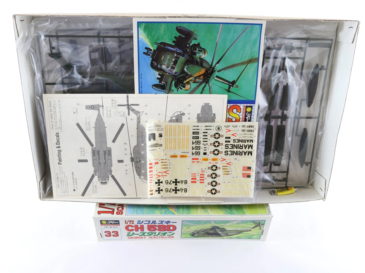 CH-53D Sea Stallion USMC Helicopter Sikorsky Fujimi 1:72 7A-33 Military Kit