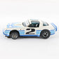 Aurora AFX Pontiac Firebird Blue White #2 Screecher HO Slot Car Slotless