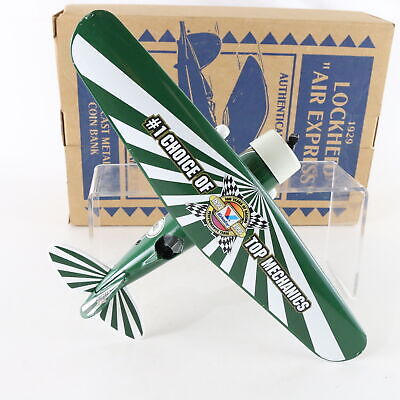 Ertl 1929 Lockheed Air Express Diecast Metal Coin Bank Plane 3434 8"