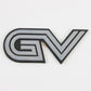 Zastava Yugo GV Emi Tehnika Black & Gray Trunk Emblem Badge 3.25"