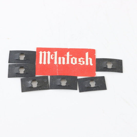 Vintage McIntosh Metal Front Emblem Clips .5"