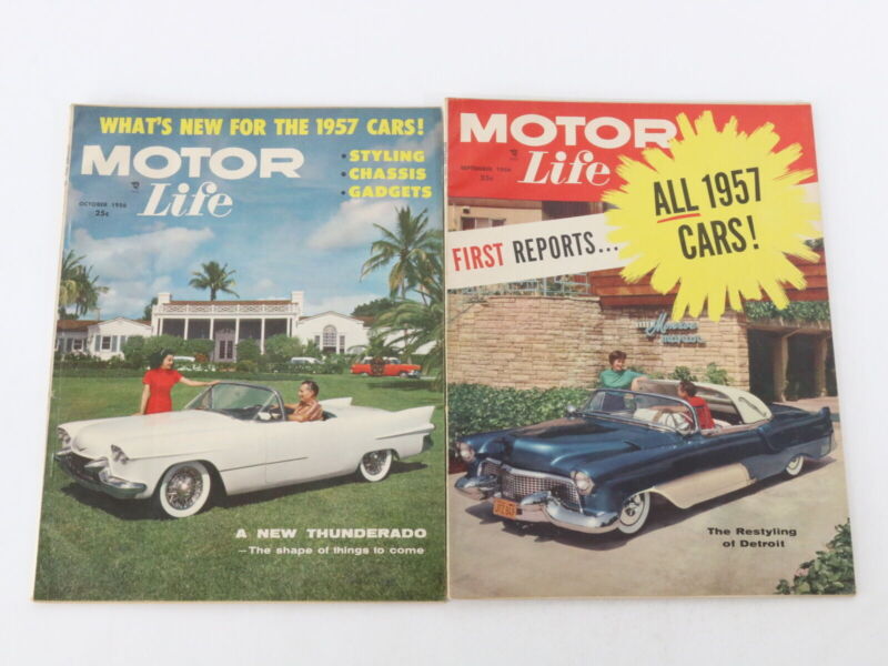 Lot Of 6 Motor Life Magazine Issues: October November December 1956 25c