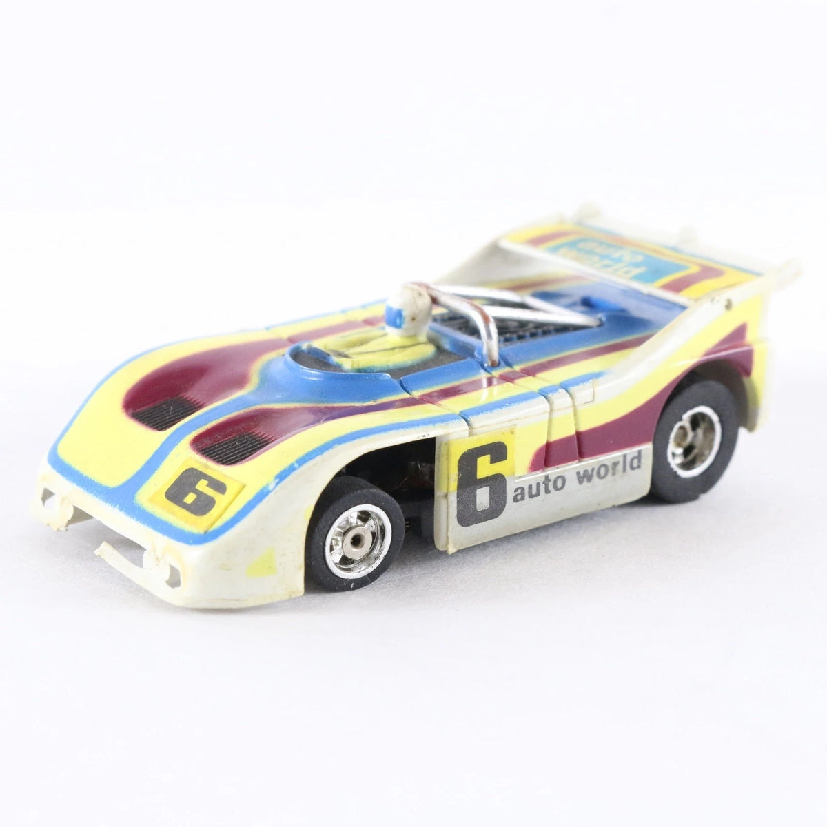 Aurora AFX Porsche 510K Auto World #6 Racing Ultra 5 HO Slot Car SLOTLESS