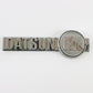  1970s Datsun B210 Silver & Black Plastic Emblem Badge 6.25"