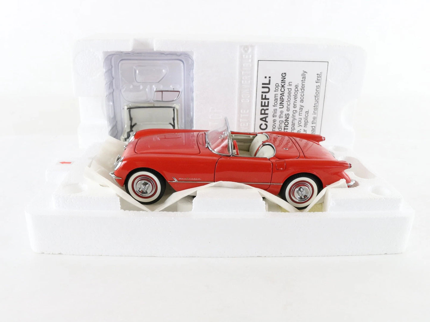 1955 Chevy Corvette Roadster Venetian Red Limited Danbury Mint 1:24 Diecast 396