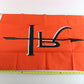 IR Illinois Railway Orange & Black Fabric Train Railroad Flag 2' By 3'