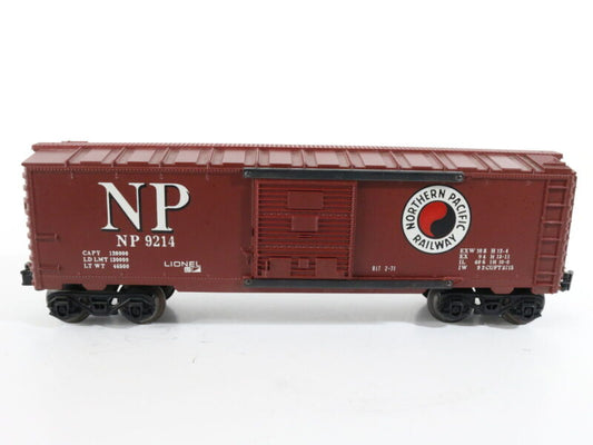 Northern Pacific NP 9214 Single Door Brown Boxcar Lionel O