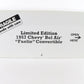 1957 Chevy Bel Air Fuelie Convertible Silver Danbury Mint 1:24 4936/5000 LIMITED