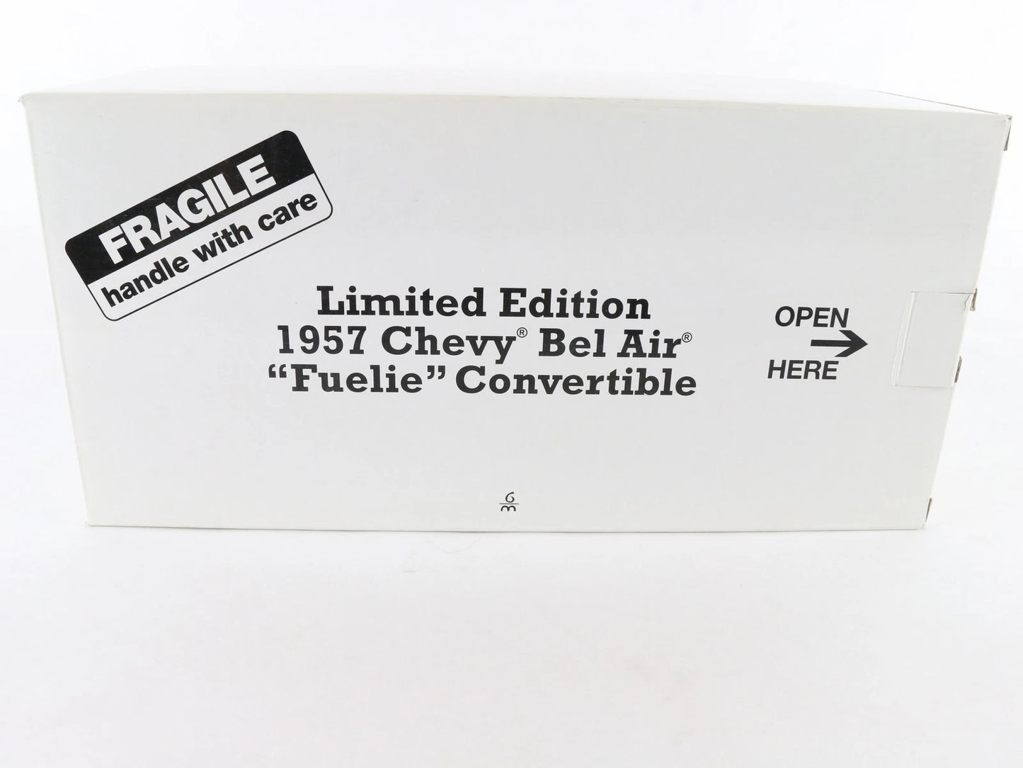 1957 Chevy Bel Air Fuelie Convertible Silver Danbury Mint 1:24 4936/5000 LIMITED