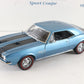 1967 Chevy Camaro Z/28 Sport Coupe Blue Black Danbury Mint 1:24 Diecast Model