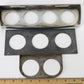 Lot Of 3 Vintage Metal Gauge Housing Frames 11" 9" 5.25"