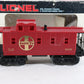 Santa Fe 6430 Red & Gold Plastic Caboose Lionel Postwar O 6-6430