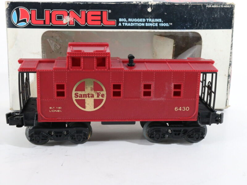 Santa Fe 6430 Red & Gold Plastic Caboose Lionel Postwar O 6-6430