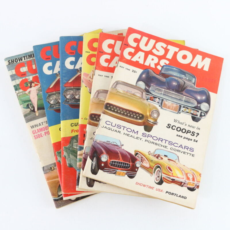 Lot Of 6 Custom Cars May June July August 1960 Vintage Car Magazines