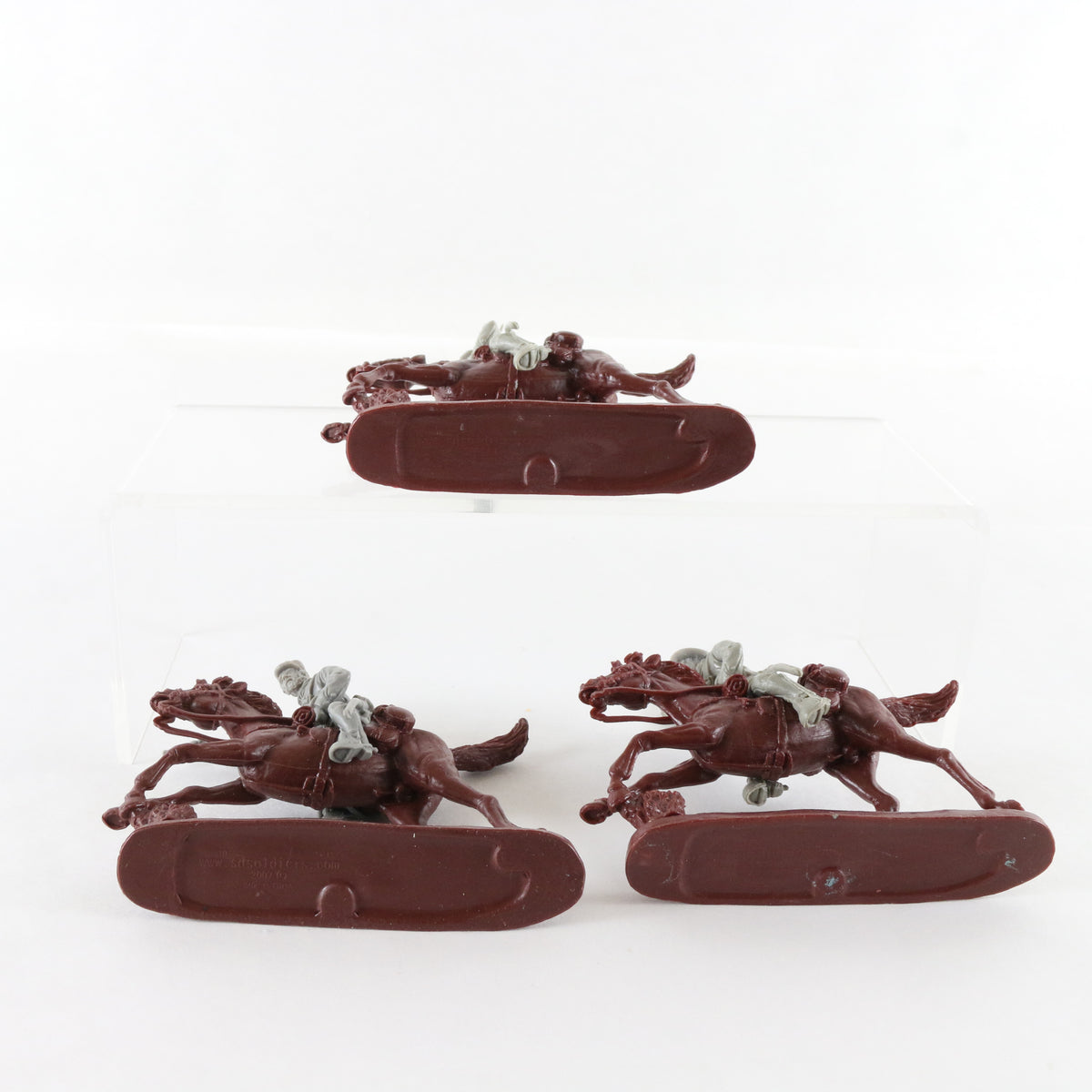 Lot Of 3 Confederate Cavalry American Civil War SD Soldiers 2.5" Figures