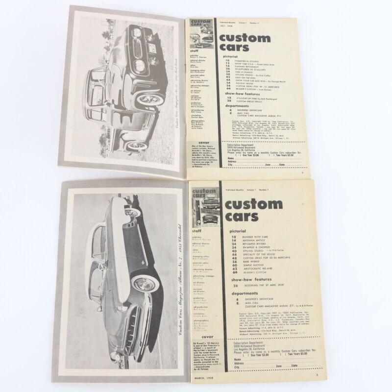 Lot Of 5 Custom Cars January March June July 1958 Vintage Car Magazines