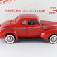 1940 Ford Deluxe Coupe Red Danbury Mint 1:24 Diecast Model Car