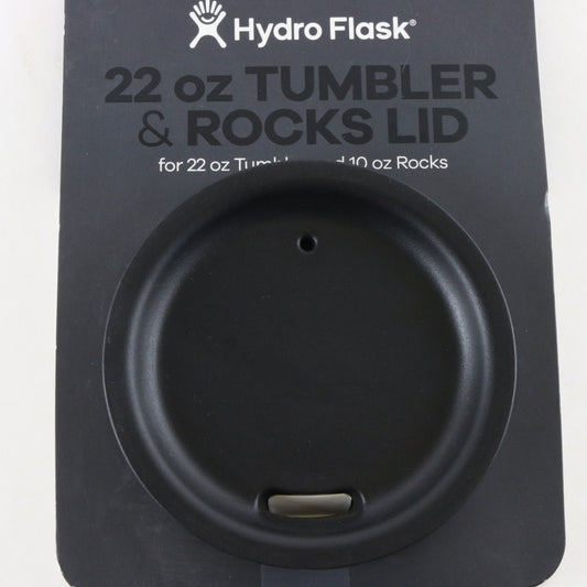 Hydro Flask Black 22oz Tumbler & 10oz Rocks Water Bottle Lid Outdoor Accessories