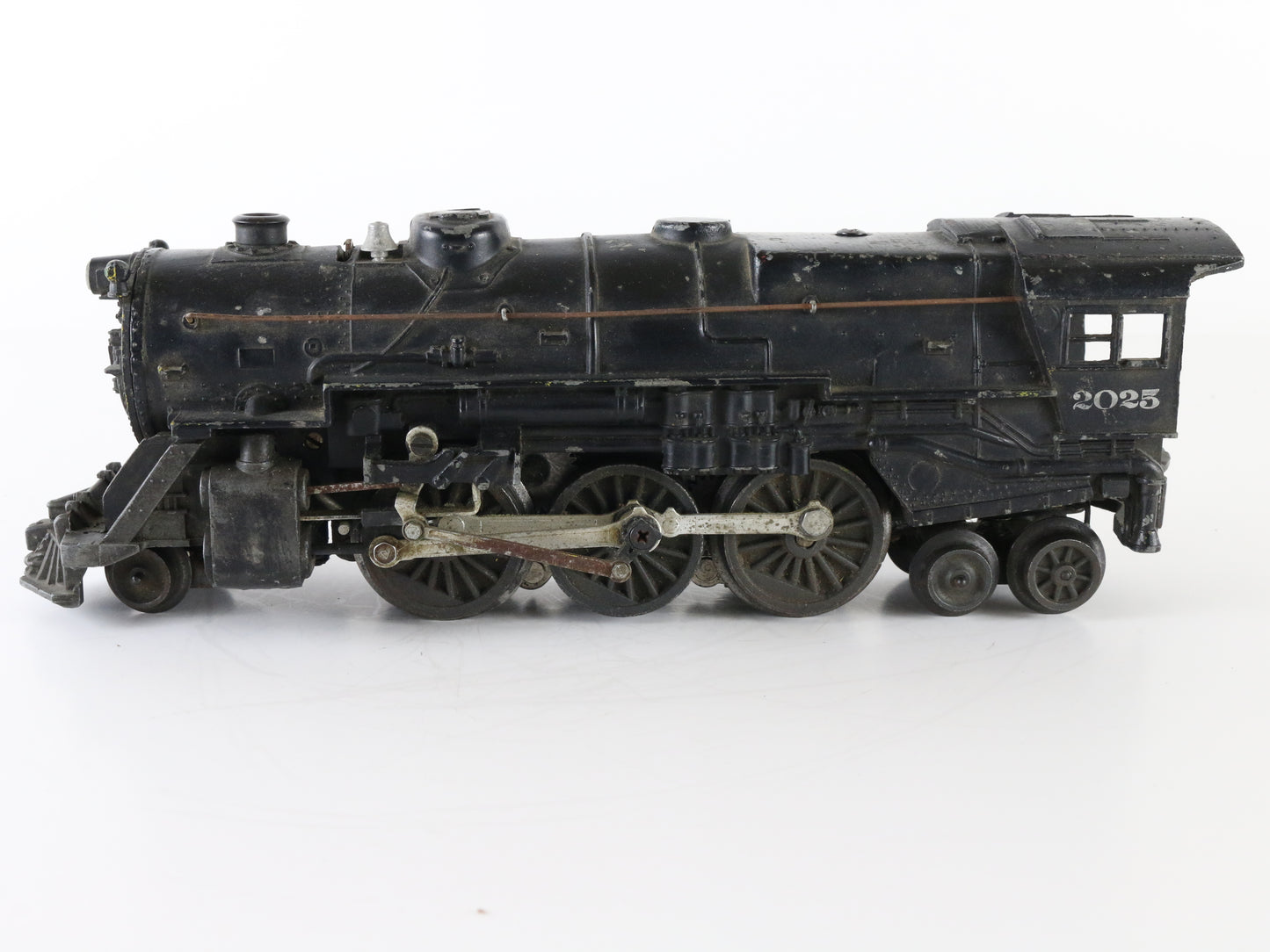 Vintage Lionel O 2025 2-6-4 Black Metal Steam Locomotive Engine NO TENDER