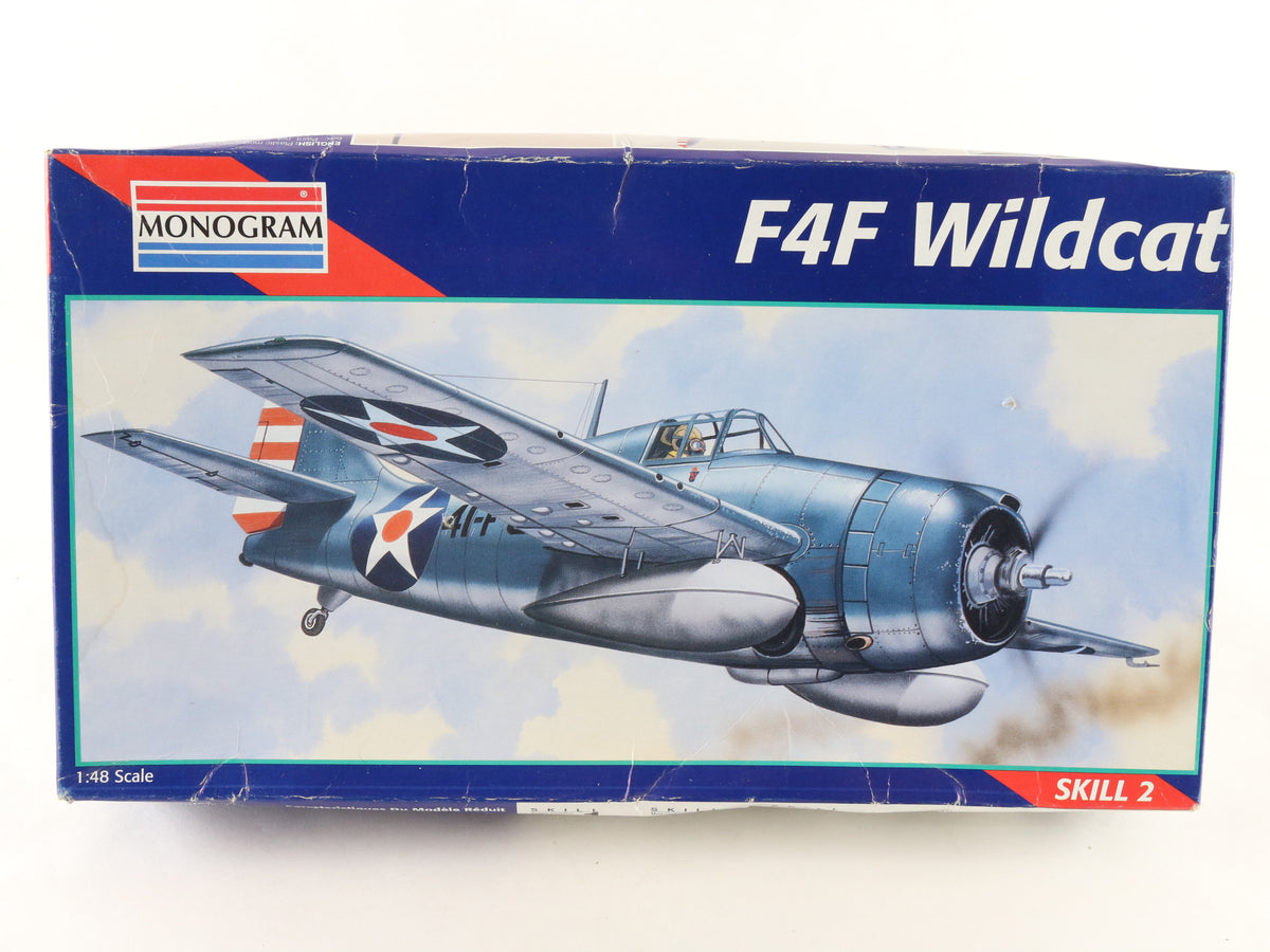F4F Wildcat Grumman Fighter Plane Monogram 1:48 5220 Model Kit