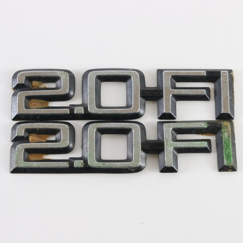 Lot Of 2 Chevy Cavalier 2.0 Fuel Injection Chrome Emblem Badge 4.25 OEM Parts