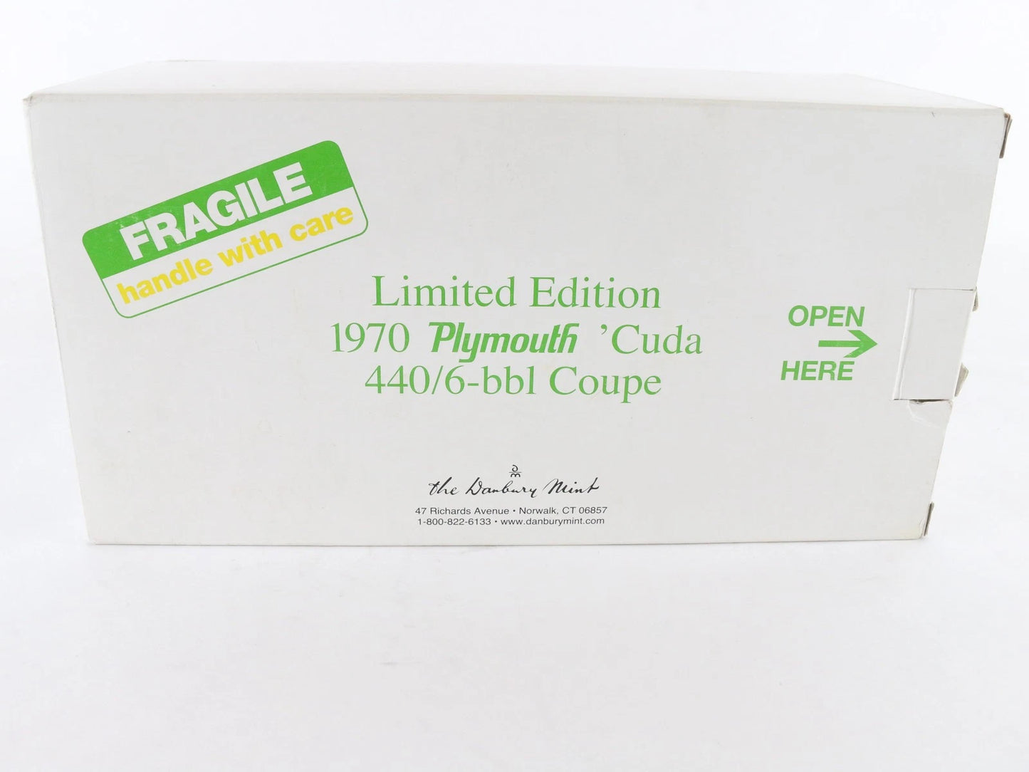 1970 Plymouth Barracuda Cuda Coupe 440/6-BBL Green Danbury 1:24 LE #1001/5000