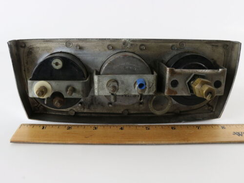 RAC Stewart Warner Vintage Hot Rod Oil Pressure Amp & Water Temp Gauges Panel