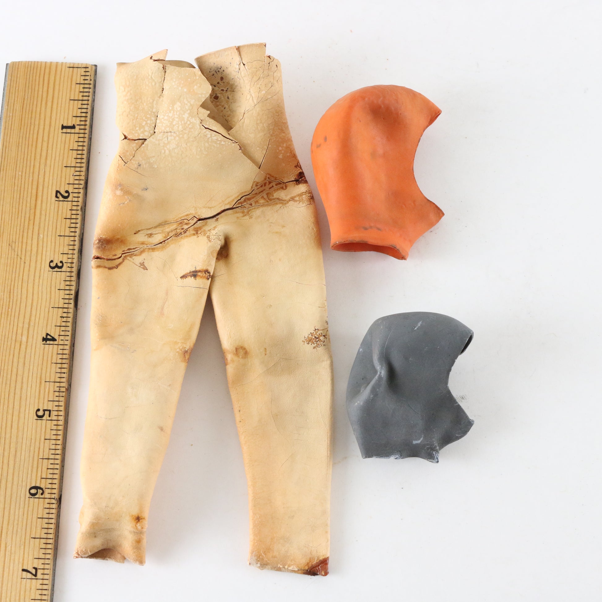 Lot Of 3 1964 Hasbro Gi Joe? Rubber Pants & Scuba Hood Deep Sea Diver Frogman