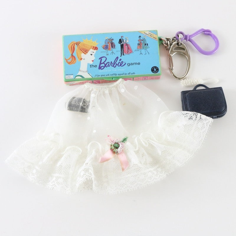 Lot Of 4 Barbie Ruffles 'n Lace, Game Purse Brush Dress 1960s-90s Accessories