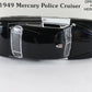 1949 Mercury Police Cruiser Black White Danbury Mint 1:24 Diecast Model Car