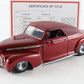 1941 Chevrolet Custom Rod Cherry Red Convertible Danbury Mint 1:24 Model 