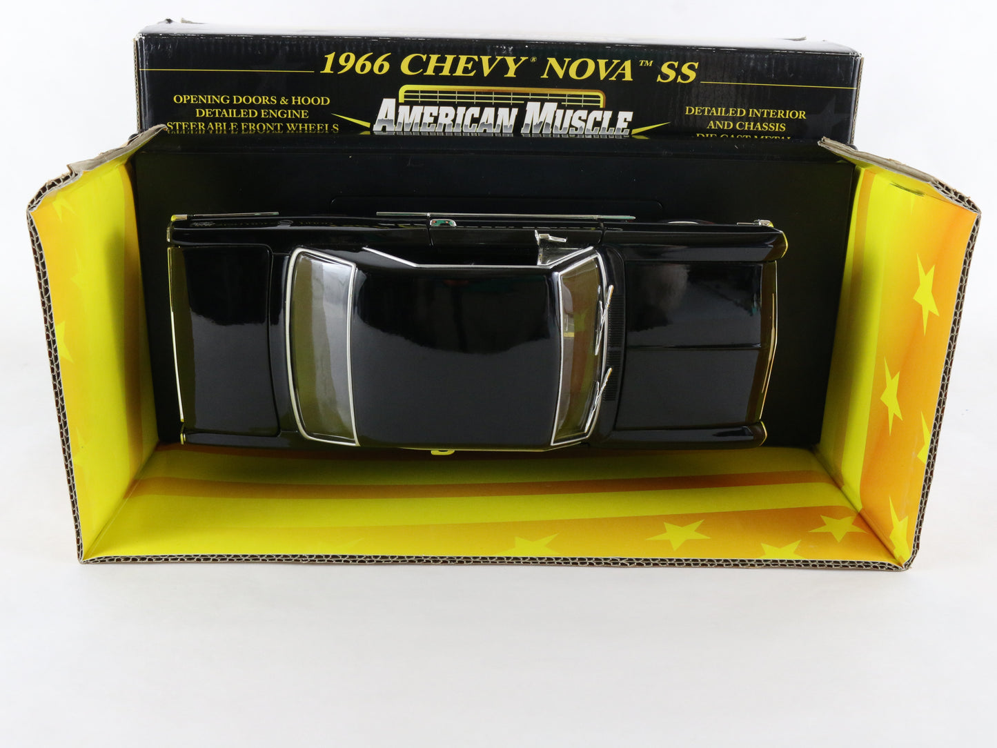 1966 Chevy Nova SS Black 10 Years American Muscle ERTL 1:18 1 Of 5000 36678