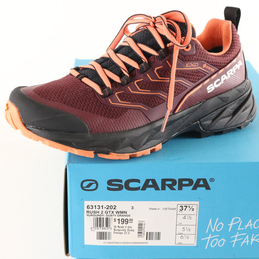 Scarpa Rush 2 GTX Womens Waterproof Hiking Trail Shoes Size 6.5 USA 63131-202