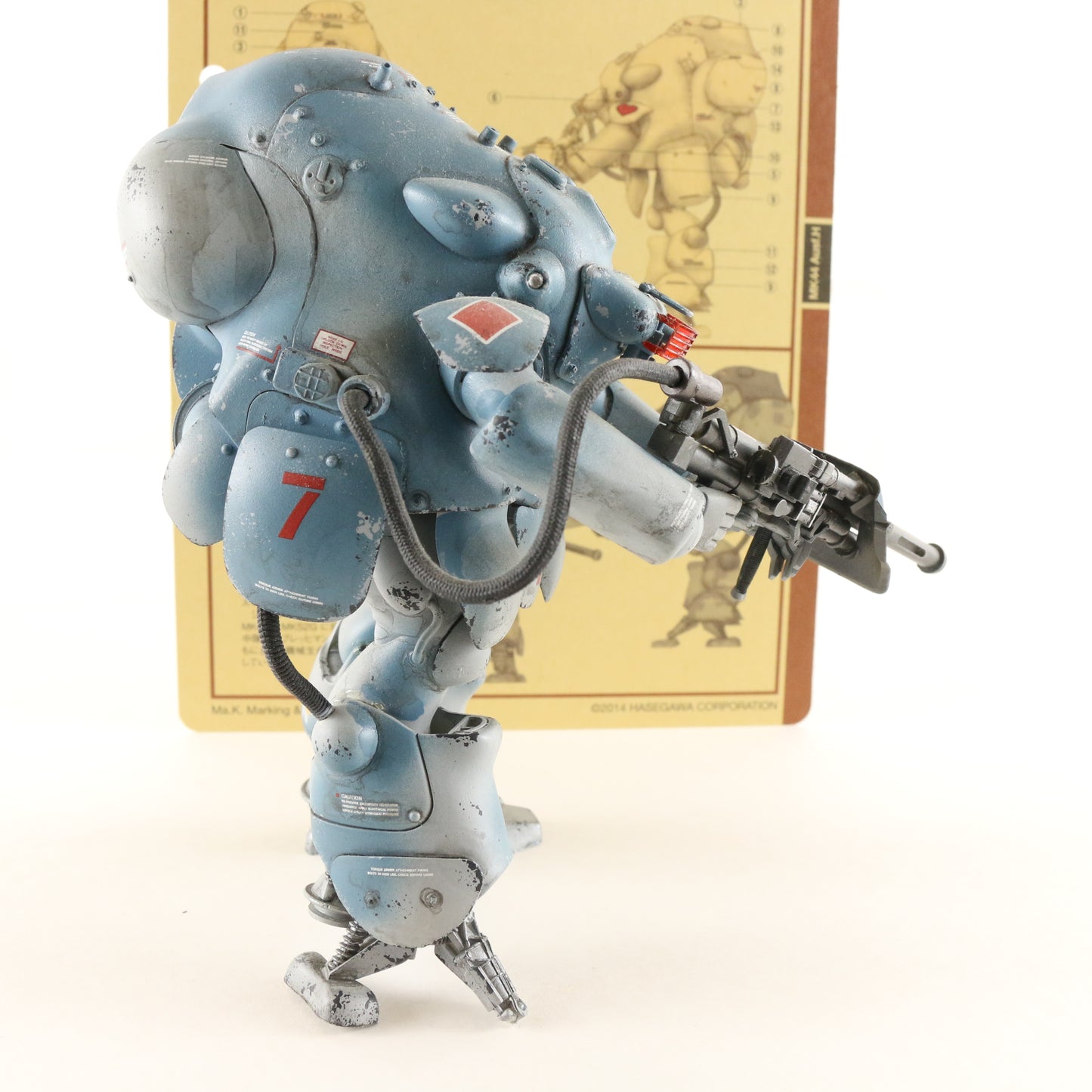 Maschinen Krieger Hasegawa White Knight Mk44 Auf H Moon Type 1/20 Built Figure